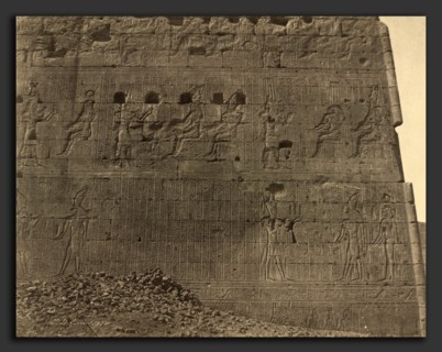 John Beasley Greene, Edfu-Sculptures and Inscriptions on Oriental Face, American, active France,