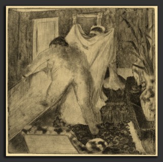 Edgar Degas, Leaving the Bath (La sortie du bain), French, 1834 - 1917, c. 1879-1880, electric
