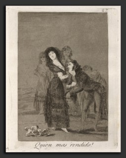 Francisco de Goya, Quien mas rendido?  (Which of Them Is the More Overcome?), Spanish, 1746 - 1828,