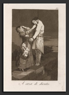 Francisco de Goya, A caza de dientes (Out Hunting for Teeth), Spanish, 1746 - 1828, published 1799,