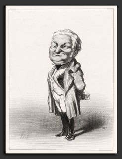 Honoré Daumier, Adolphe Thiers, French, 1808 - 1879, 1848, lithograph