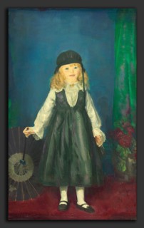 George Bellows, Anne with a Japanese Parasol, American, 1882 - 1925, 1917, oil on canvas