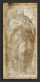 Filippino Lippi (Italian, 1457 - 1504), Standing Woman with Her Hands Clasped in Prayer, c. 1488,