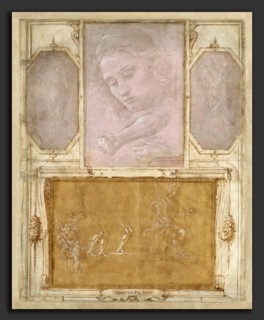 Giorgio Vasari with drawings by Filippino Lippi, Botticelli, and Raffaellino del Garbo (Italian,
