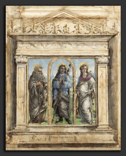 Raffaellino del Garbo (Italian, 1466 - 1524), Saint Roch between Saints Anthony Abbot and Catherine