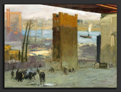 George Bellows, The Lone Tenement, American, 1882 - 1925, 1909, oil on canvas