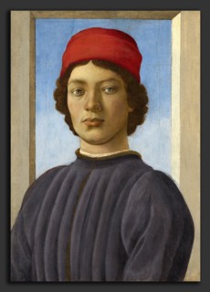 Filippino Lippi (Italian, 1457 - 1504), Portrait of a Youth, c. 1485, oil and tempera on panel