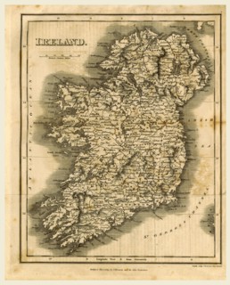 Map of Ireland, 1819, J. Mawman