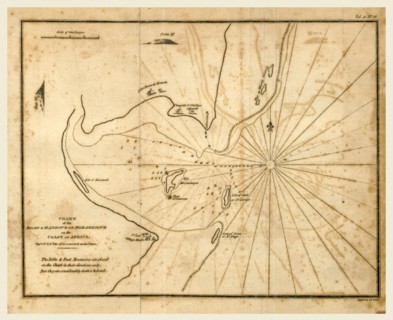 Map, chart of a voyage along the Eastern Coast of Africa  to St. Helena; to Rio de Janeiro, Bahia,