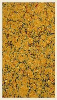 Background, marbled paper, 19th century, yellow