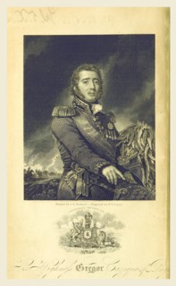 Gregor Cazique, 19th century engraving by W.H. Lizars