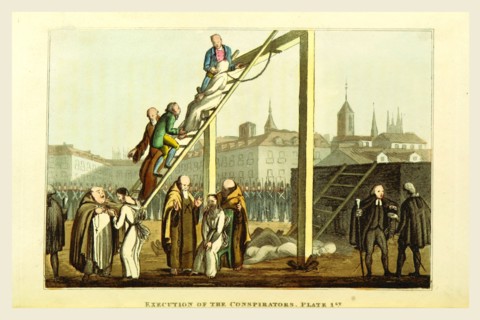 Execution, Sketches of Portuguese life, manners, costume and character, 19th century engraving,