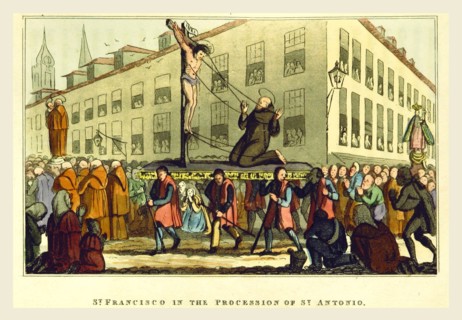 St. Francisco in the procession of St. Antonio, Sketches of Portuguese life, manners, costume and