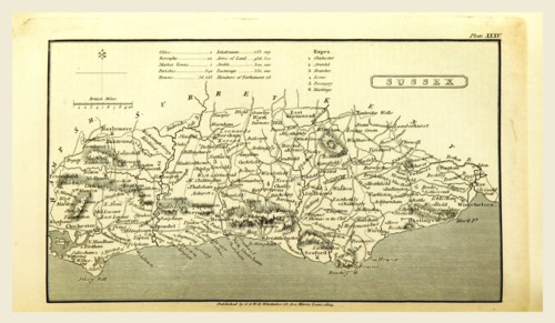 Sussex, A Topographical Dictionary, United Kingdom, UK, 1824