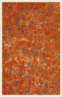 Background, 19th century illustartion, marbled paper