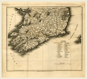 Province of Ulster 1824, A Topographical Dictionary of the United Kingdom, UK, 19th century