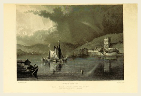 Rudesheim, Germany, Tombleson's Views of the Rhine, Tombleson's Views of the Rhine, 19th century