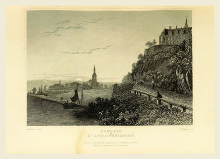 Remagen, Sankt Apollinarisberg, Germany, Tombleson's Views of the Rhine, Tombleson's Views of the
