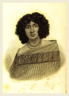 Woman, New Zealand, in 1827, 19th century engraving