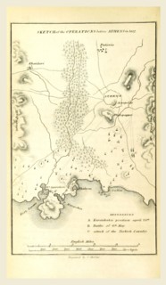 Athens 1827, History of the Greek Revolution, 19th century engraving, Greece