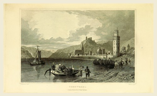Oberwesel, Germany, Tombleson's Views of the Rhine, Tombleson's Views of the Rhine, 19th century