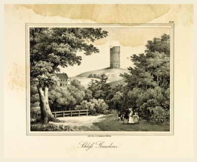 Representations of old Prussian Castles drawn by Countess Dohna, Castle Graudenz, Darstellungen