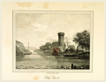Representations of old Prussian Castles, Castle Schwetz, drawn by Countess Dohna, Darstellungen