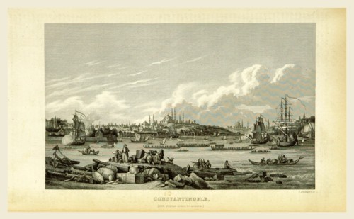 Constantinople, Istanbul, 19th century engraving, Turkey
