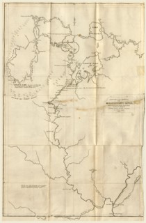 Map the Upper Mississippi to Itasca Lake, the actual source of this river, 1832, etc, 19th century