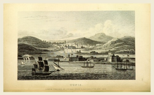 Tunis, 19th century engraving