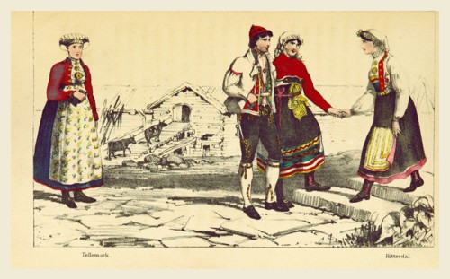 Scandinavian Sketches, or, a Tour in Norway,tellemark, Hitterdal, 19th century