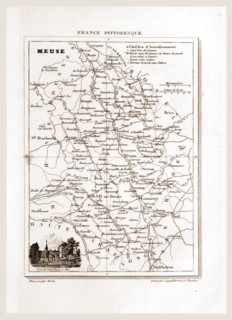 France pittoresque, map Meuse, 19th century engraving