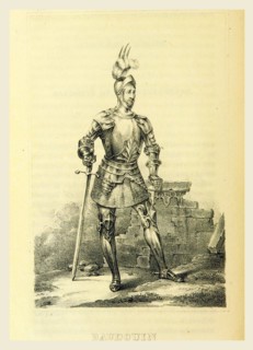 Baudouin, Belgium, 19th century engraving