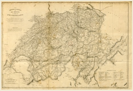 Switzerland and the Alps, 19th century engraving