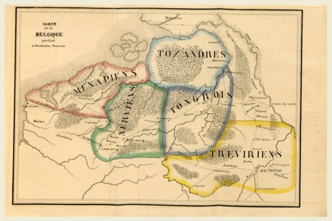 Map of Belgium, Voyage dans la Russie meridionale et la Crimee, en 1837, 19th century engraving