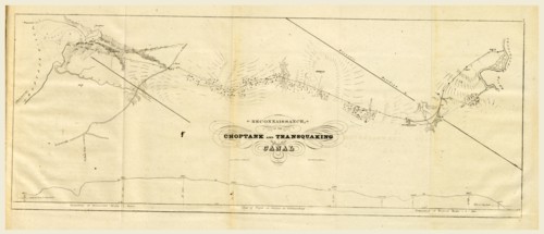 Choptank and transquaking canal, Report on the new map of Maryland, 1836, 19th century engraving,
