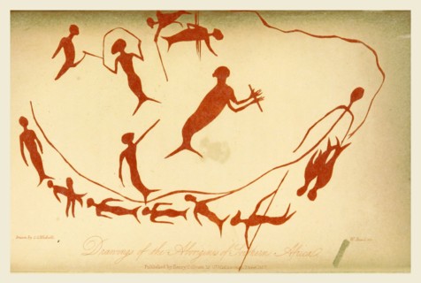 Drawings of the Aborigines of Southern Africa, 19th century engraving, 1837