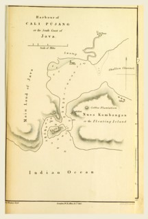 Harbour of Cali Pujang, Java, Indonesia, Indian Archipelago, in 1832, 33, 34, 19th century