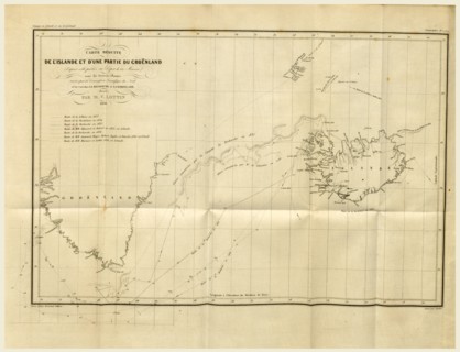 Greenland Iceland 1835 et 1836, 19th century engraving