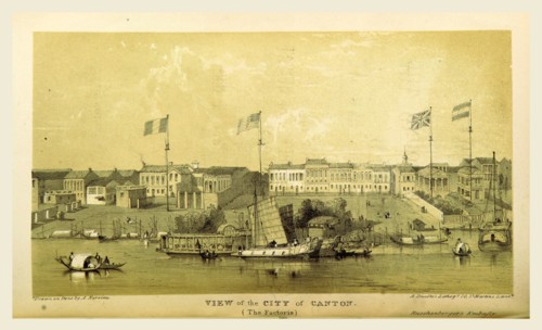City of Canton, China in 1835-6 and 1837, 19th century engraving