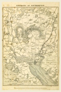 Map of the environs of Southampton, Hampshire, its past and present condition and future prospects,