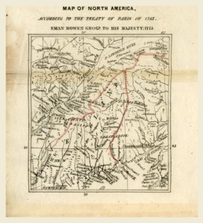 Map of North America, The right of the United States of America to the North-Eastern boundary