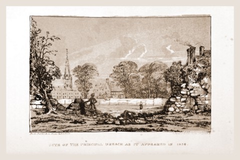 The History of Leicester during the  Civil War, 19th century engraving
