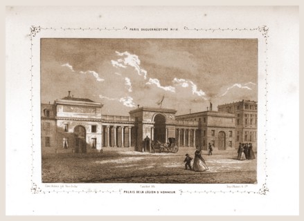 Palais de la legion D'Honneur, Paris and surroundings, daguerreotype, M. C. Philipon, 19th century