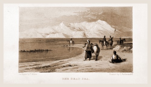 The Dead Sea, Israel, Journal of a tour in the Holy Land, in May and June 1840, lithographic view