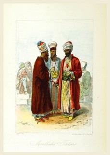 Moullahs Tatars, Travel in the southern Russia and the Crimea in 1837, 19th century engraving