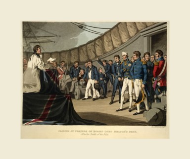 Historic, military, and naval anecdotes, On Lord Nelson's ship, 19th century engraving