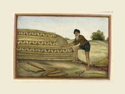 Castes and tribes of India, A brickmaker. Tashrih al-aqvam, an account of origins and occupations