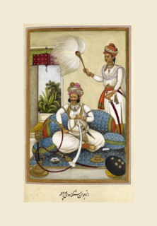Portrait of Maharana Java, 19th century. Tashrih al-aqvam, an account of origins and occupations of