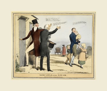Political Sketches of H. B. i.e. John Doyle. Newcastle verses Newark. Possibly,  Henry
